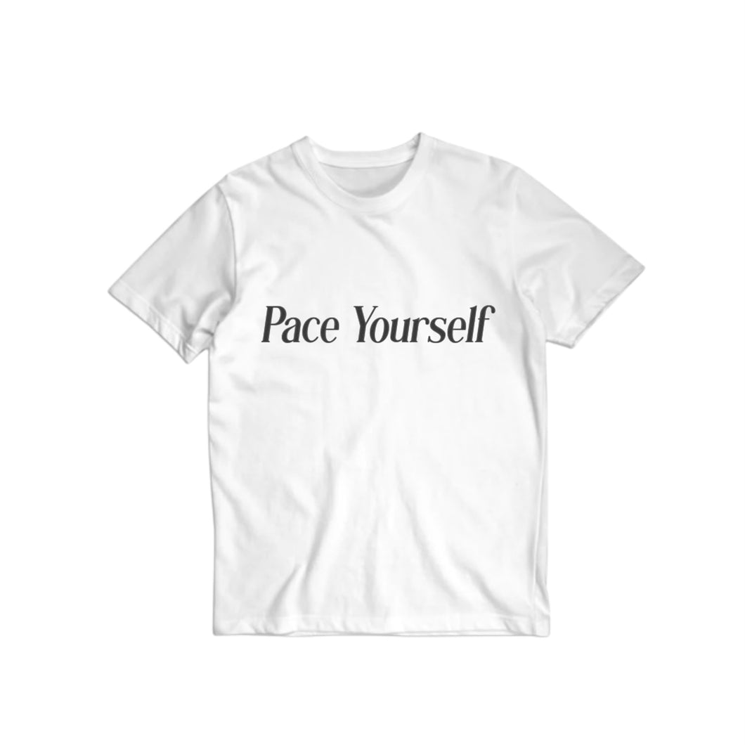 Pace Yourself Tee (White)